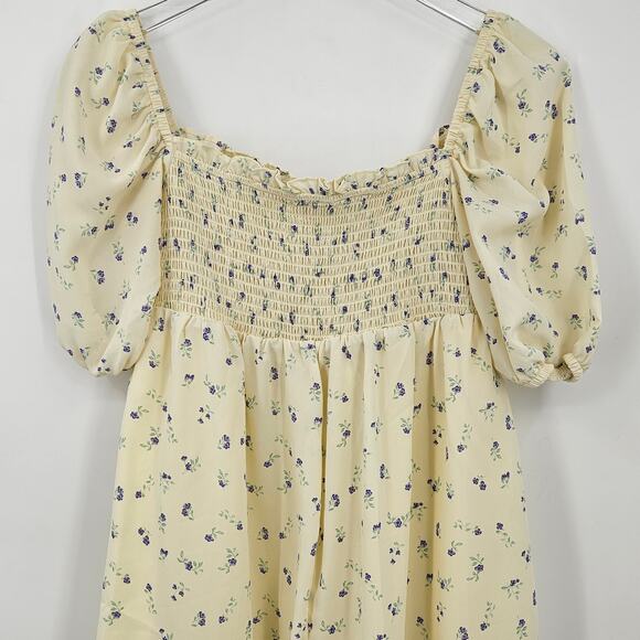 Glamorous Maternity Bloom Romper US 6‎ Yellow Motif - Picture 4 of 11